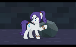 Size: 1280x800 | Tagged: safe, artist:agrol, rarity, pony, let's start the game, g4, earth pony rarity, female, solo