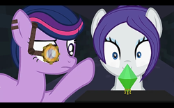 Size: 1280x800 | Tagged: safe, artist:agrol, rarity, twilight sparkle, let's start the game, g4