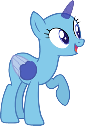 Size: 975x1441 | Tagged: safe, artist:pegasski, oc, oc only, alicorn, pony, amending fences, g4, alicorn oc, bald, base, eyelashes, female, horn, mare, open mouth, raised hoof, simple background, smiling, solo, transparent background, two toned wings, wings