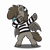 Size: 4093x4093 | Tagged: safe, artist:jcosneverexisted, oc, oc only, oc:dogg, bat pony, hybrid, pony, g4, g4.5, my little pony: pony life, clothes, dab, eyes closed, hat, male, pose, prison outfit, prison stripes, simple background, solo, stallion, transparent background, unshorn fetlocks