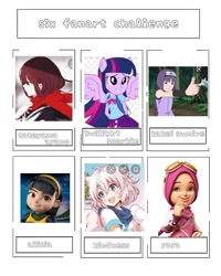 Size: 800x1000 | Tagged: safe, artist:hanarielight16, edit, edited screencap, screencap, twilight sparkle, equestria girls, g4, boboiboy, bust, catgirl, clothes, crossover, deadly 7 inside me, hijab, kagerou project, ponied up, six fanarts, smiling