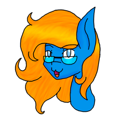 Size: 672x704 | Tagged: safe, artist:crimson-breeze, oc, oc only, oc:goldie, pony, bust, glasses, simple background, solo, transparent background