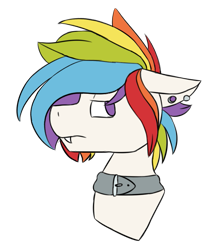 Size: 643x722 | Tagged: safe, artist:crimson-breeze, oc, oc only, oc:death's head, dracony, dragon, hybrid, pony, bust, floppy ears, multicolored hair, simple background, solo, transparent background