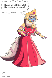 Size: 1988x2966 | Tagged: safe, artist:cyborglucario, oc, oc only, oc:cygnus, zebra, anthro, breasts, cleavage, clothes, dress, female, lipstick, makeup, purse, simple background, solo, transparent background