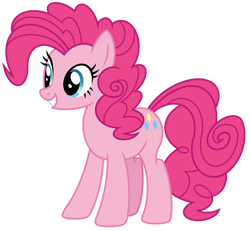 Size: 1024x946 | Tagged: safe, artist:emeraldblast63, pinkie pie, earth pony, pony, g4, the last problem, female, poofy pie, redesign, simple background, solo, transparent background