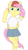 Size: 590x1050 | Tagged: safe, gameloft, fluttershy, pegasus, pony, g4, 90s grunge fluttershy, clothes, cute, female, flutterpunk, midriff, ms paint, outfit, punk, shirt, skirt, solo, t-shirt