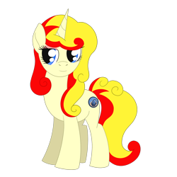 Size: 2048x2048 | Tagged: safe, artist:dyonys, oc, oc only, oc:miss libussa, pony, unicorn, czech republic, czequestria, female, high res, mare, mascot, simple background, solo, transparent background