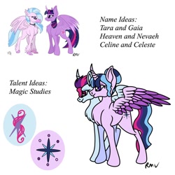 Size: 1280x1280 | Tagged: safe, artist:morion87, silverstream, twilight sparkle, alicorn, hippogriff, pony, g4, conjoined, female, lesbian, magical lesbian spawn, offspring, parent:silverstream, parent:twilight sparkle, parents:twistream, shipping, twilight sparkle (alicorn), twistream