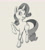 Size: 1835x2033 | Tagged: safe, artist:seatbelt, rarity, pony, unicorn, g4, explicit source, female, monochrome, raised hoof, simple background, sketch, skinny, solo, thin