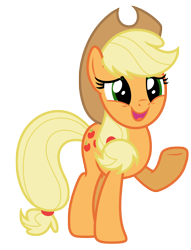 Size: 5000x6553 | Tagged: safe, artist:estories, applejack, earth pony, pony, g4, absurd resolution, female, hat, simple background, solo, transparent background, vector