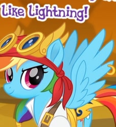 Size: 370x407 | Tagged: safe, gameloft, screencap, rainbow dash, pegasus, pony, g4, game screencap, meme, pirate dash, wow! glimmer