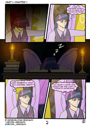 Size: 1000x1415 | Tagged: safe, artist:deroach, twilight sparkle, human, comic:tales from equestria part 1, equestria project humanized, g4, comic, fanfic, humanized