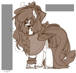 Size: 604x577 | Tagged: safe, artist:intfighter, oc, oc only, pegasus, pony, clothes, pegasus oc, signature, solo, unshorn fetlocks, wings