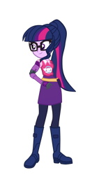 Size: 1486x2613 | Tagged: safe, artist:gmaplay, sci-twi, twilight sparkle, equestria girls, g4, amputee, music festival outfit, prosthetic arm, prosthetic limb, prosthetics, robotic arm, simple background, solo, transparent background
