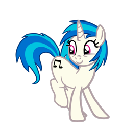 Size: 1020x1069 | Tagged: safe, artist:gmaplay, dj pon-3, vinyl scratch, pony, unicorn, g4, butt bump, cute, simple background, solo, transparent background, vinylbetes