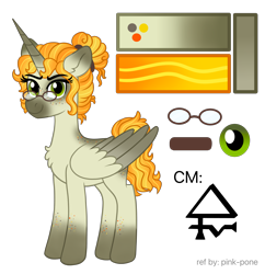Size: 3200x3300 | Tagged: safe, artist:pink-pone, oc, oc only, oc:io, alicorn, pony, female, glasses, high res, mare, simple background, solo, transparent background, two toned wings, wings