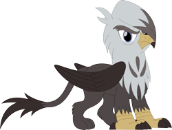 Size: 3558x2688 | Tagged: safe, artist:porygon2z, oc, oc only, oc:black claw, griffon, high res, simple background, solo, transparent background