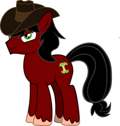 Size: 1200x1262 | Tagged: safe, artist:warszak, oc, oc only, oc:rotten apple, earth pony, pony, male, simple background, solo, stallion, transparent background, vector