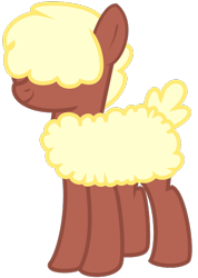 Size: 400x563 | Tagged: safe, artist:amgiwolf, oc, oc only, sheep, sheep pony, simple background, smiling, solo, transparent background