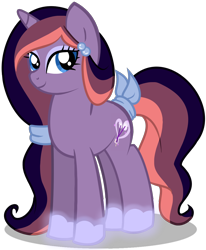 Size: 982x1190 | Tagged: safe, artist:amgiwolf, oc, oc only, pony, unicorn, bow, eyelashes, hair bow, hoof shoes, horn, simple background, smiling, solo, tail bow, transparent background, unicorn oc