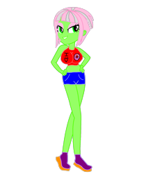 Size: 1279x1524 | Tagged: safe, artist:mario101, oc, oc only, oc:doughnut darla, equestria girls, g4, donut, food, solo