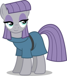 Size: 2309x2598 | Tagged: safe, artist:cencerberon, maud pie, earth pony, pony, g4, .svg available, female, high res, mare, shadow, simple background, smiling, solo, transparent background, vector, when she smiles
