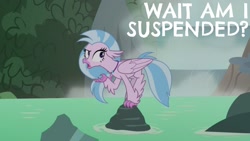 Size: 1920x1080 | Tagged: safe, edit, edited screencap, editor:quoterific, screencap, silverstream, classical hippogriff, hippogriff, g4, what lies beneath, solo