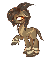 Size: 876x1073 | Tagged: safe, artist:misspinka, oc, oc only, oc:marlin, earth pony, pony, horns, male, simple background, solo, stallion, transparent background
