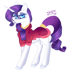 Size: 1920x1983 | Tagged: safe, artist:nightingalewolfie, rarity, pony, unicorn, g4, clothes, eyeshadow, female, lidded eyes, looking at you, makeup, mare, simple background, smiling, solo, transparent background