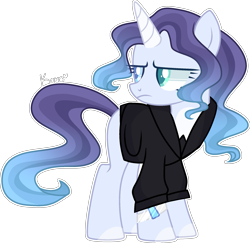 Size: 2075x2021 | Tagged: safe, artist:kurosawakuro, oc, oc only, pony, unicorn, base used, clothes, female, high res, magical lesbian spawn, mare, offspring, parent:coloratura, parent:starlight glimmer, simple background, solo, transparent background