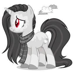 Size: 862x853 | Tagged: safe, artist:mintoria, oc, oc only, oc:spectrum shade, pony, unicorn, base used, clothes, female, mare, scarf, simple background, solo, transparent background