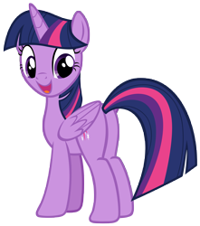 Size: 8063x9130 | Tagged: safe, artist:andoanimalia, twilight sparkle, alicorn, pony, amending fences, butt, female, folded wings, mare, open mouth, plot, simple background, solo, transparent background, twibutt, twilight sparkle (alicorn), vector, wings