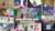 Size: 1974x1111 | Tagged: safe, edit, edited screencap, editor:quoterific, screencap, big macintosh, discord, fluttershy, pinkie pie, princess celestia, rainbow dash, spike, squizard, draconequus, dragon, pegasus, pony, unicorn, dungeons and discords, g4, my little pony: friendship is magic, season 6, arrow, bag, best friends, bow (weapon), bow and arrow, captain wuzz, cutie map, discord's celestia face, garbuncle, opposite discord, opposite fluttershy, race swap, saddle bag, shield, sir mcbiggen, unicorn big mac, weapon, wingless spike