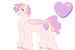 Size: 1280x854 | Tagged: safe, artist:itstechtock, oc, oc only, oc:candy crush, alicorn, pony, magical lesbian spawn, male, offspring, parent:princess cadance, parent:tempest shadow, parent:tempestdance, simple background, solo, stallion, white background