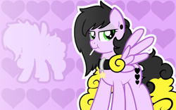 Size: 1600x1000 | Tagged: safe, artist:amgiwolf, oc, oc only, pegasus, pony, bedroom eyes, candy, collar, duo, ear piercing, food, lollipop, palindrome get, pegasus oc, piercing, silhouette, simple background, transparent background, wings