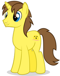 Size: 3000x3781 | Tagged: safe, artist:keronianniroro, oc, oc only, oc:grapefruit face, pony, unicorn, high res, male, simple background, stallion, transparent background, vector