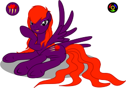Size: 3582x2510 | Tagged: safe, artist:kyoshyu, oc, oc only, oc:thunder grace, pegasus, pony, butt, female, high res, mare, plot, simple background, solo, transparent background
