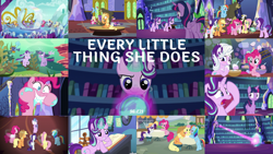 Size: 1972x1109 | Tagged: safe, edit, edited screencap, editor:quoterific, screencap, angel bunny, applejack, fluttershy, harry, pinkie pie, rainbow dash, rarity, starlight glimmer, twilight sparkle, alicorn, pony, every little thing she does, g4, season 6, book, chillaxing, fiducia compellia, hypnosis, library, mane six, mind control, twilight sparkle (alicorn), twilight's castle, twilight's castle library, underwater