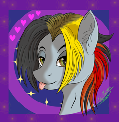 Size: 2000x2056 | Tagged: safe, artist:di-ji-hooves, oc, pegasus, pony, brony, bust, character, high res, male, portrait