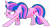 Size: 3162x1735 | Tagged: safe, artist:muhammad yunus, oc, oc only, oc:hsu amity, alicorn, pony, g4, >:d, alicorn oc, angry, base used, clothes, cute, female, glasses, heart, horn, madorable, mare, medibang paint, not twilight sparkle, open mouth, pink body, simple background, smiling, solo, transparent background, watch, wings