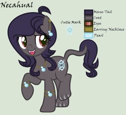 Size: 1280x1169 | Tagged: safe, artist:lominicinfinity, oc, oc only, oc:necahual, hybrid, pony, female, parent:ahuizotl, reference sheet, simple background, solo