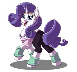 Size: 2517x2366 | Tagged: safe, artist:sugaryviolet, rarity, pony, unicorn, g4, clothes, ear piercing, earring, female, high res, hooped earrings, jewelry, leg warmers, mare, simple background, solo, transparent background