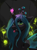 Size: 2232x3000 | Tagged: safe, artist:skitsroom, queen chrysalis, changeling, changeling queen, g4, cute, cutealis, fangs, female, high res, hive, solo, tongue out
