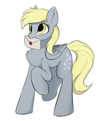 Size: 1444x1659 | Tagged: safe, artist:d.w.h.cn, derpy hooves, pegasus, pony, g4, chest fluff, cute, cutie mark, derpabetes, envelope, female, mare, simple background, solo, wax seal, white background