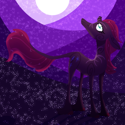 Size: 1000x1000 | Tagged: safe, artist:orphicdove, tempest shadow, pony, unicorn, g4, solo