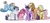 Size: 3526x1640 | Tagged: safe, artist:lrusu, part of a set, applejack, fluttershy, pinkie pie, rainbow dash, rarity, twilight sparkle, earth pony, pegasus, pony, unicorn, applejack (male), bandage, bandana, bubble berry, butterscotch, chest fluff, choker, colored sketch, colored wings, dusk shine, elusive, eye clipping through hair, eyebrows, eyebrows visible through hair, floppy ears, flying, folded wings, freckles, group, leonine tail, lidded eyes, long tail, looking at you, male, male six, mane six, one eye closed, rainbow blitz, rule 63, short hair, short mane, signature, simple background, smiling, spread wings, stallion, straw in mouth, tail wrap, unshorn fetlocks, white background, wings, wink