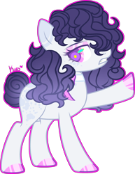 Size: 1856x2410 | Tagged: safe, artist:kurosawakuro, oc, oc only, earth pony, pony, base used, female, magical lesbian spawn, mare, offspring, parent:octavia melody, parent:rarity, parents:raritavia, simple background, solo, transparent background