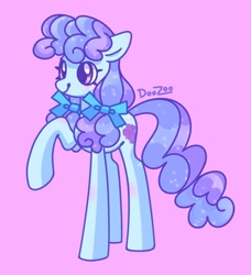 Size: 1323x1451 | Tagged: safe, artist:doozoo, oc, earth pony, pony, bow, cute, female, hair bow, mare, raised hoof, tall