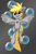 Size: 707x1071 | Tagged: safe, artist:zeka10000, derpy hooves, pegasus, pony, g4, alternate hairstyle, bubble, cheek fluff, derp, ear fluff, female, filly, frog (hoof), happy, looking at you, open mouth, pixel art, simple background, underhoof