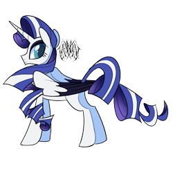 Size: 1500x1500 | Tagged: safe, artist:renhorse, oc, oc only, alicorn, pony, female, mare, not rarity, simple background, solo, transparent background, two toned wings, wings